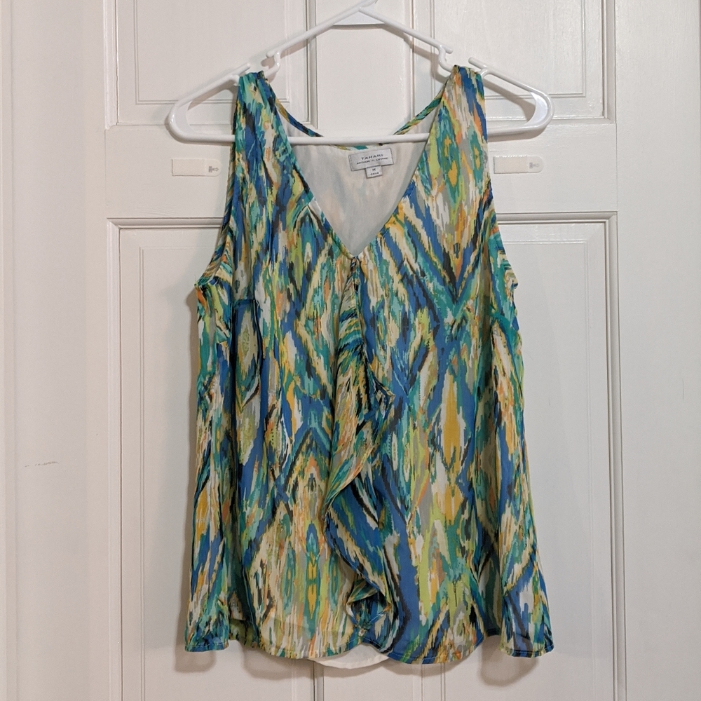 Colorful tahari blouse